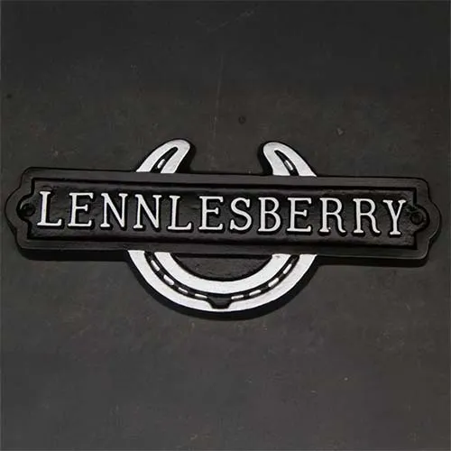 Great for House Signs or Stable Nameplates. Horseshoe House Signs