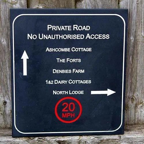 Engraved Plaques in Polygood.