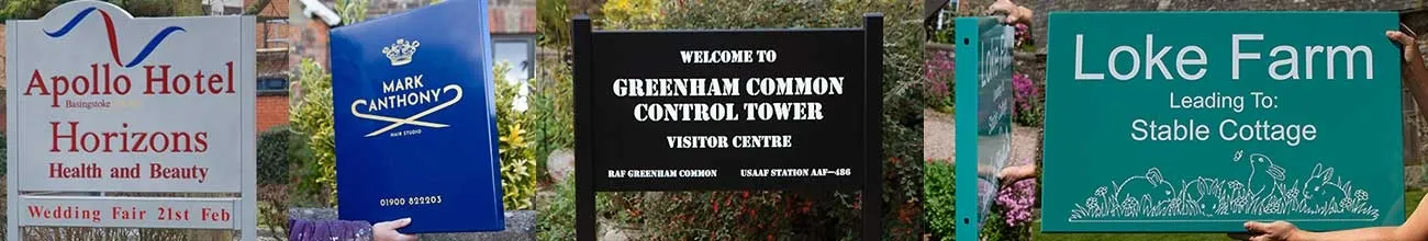 Aluminium Signs on Posts