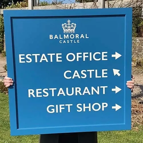 Balmoral Castle Sign