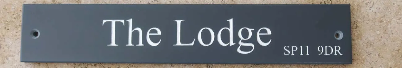 Slate house signs
