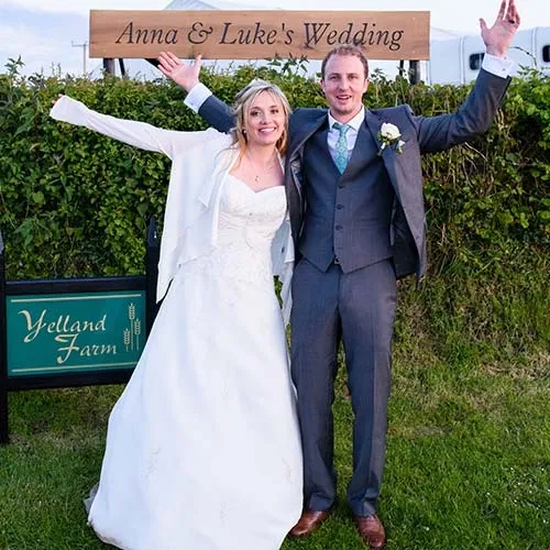 Large Wooden Wedding Sign