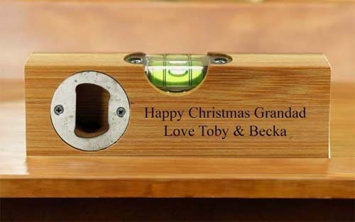 Personalised Wooden Gifts Personalised Spirit Leval