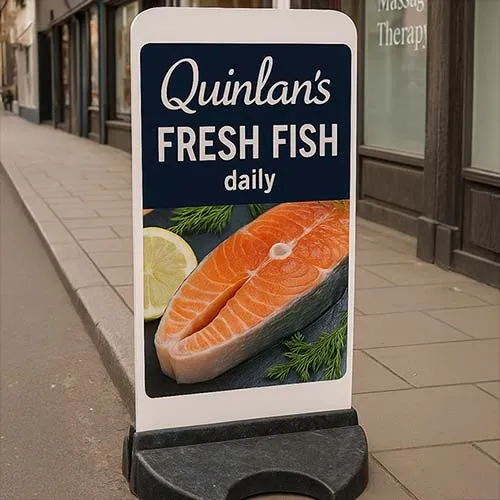 Very Stable Solid Base Pavement Sign.