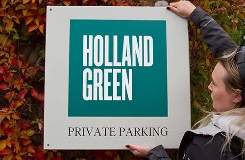 Painted Sign Board using several colours