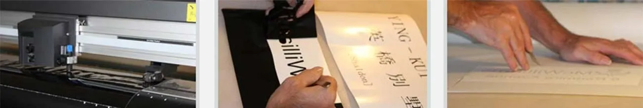 Cutting Window Lettering