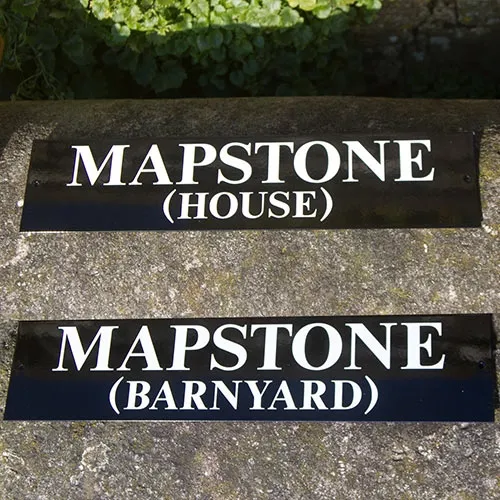 Simple very durable signs. Pair of ToughPrint House Signs