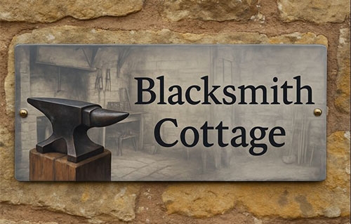 Full Colour Metal House Signs, Plaques & Name Plates Full Colour Name Plates