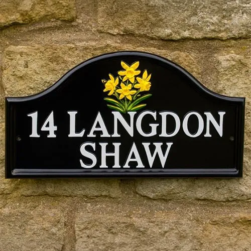 Painted Archtop Aluminium Sign