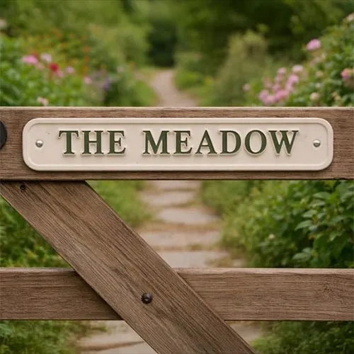 Cast  Aluminium Gate Sign