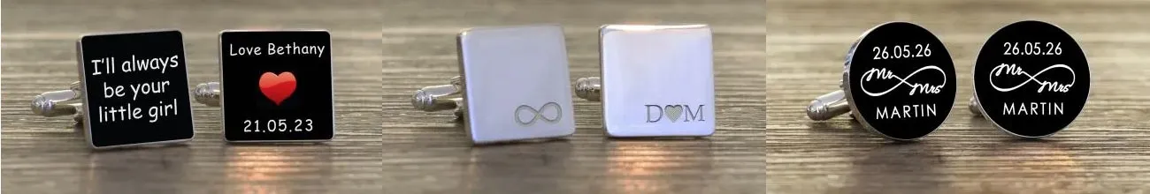 Engraved Personalised CuffLinks