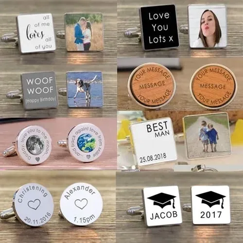 Personalised Cufflinks for all Occasions