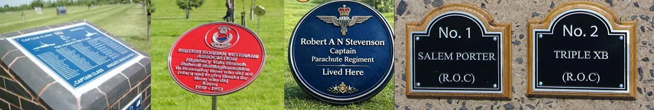 Zinc Plaques - Very Durable