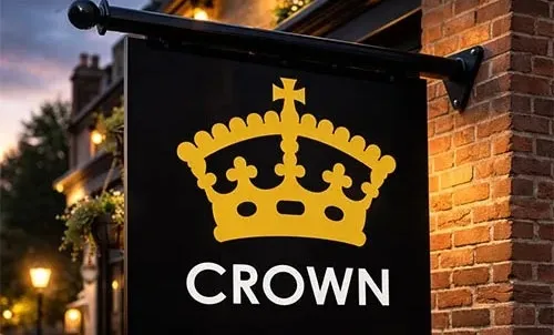 Sign with Projecting Bracket