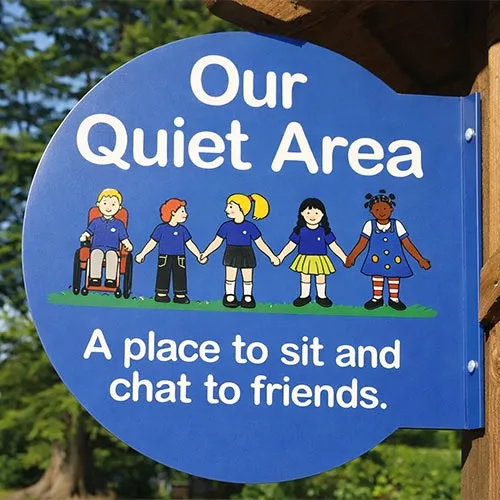 Aluminium wall fixed projecting sign suitable for outdoor business use