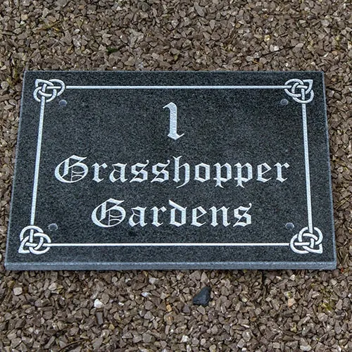 Larger House Number Sign