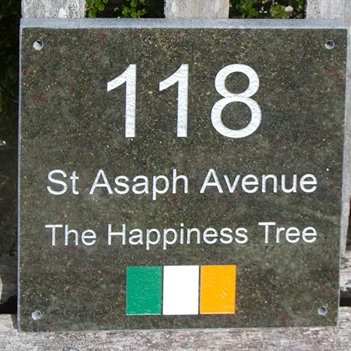 Granite Address Sign