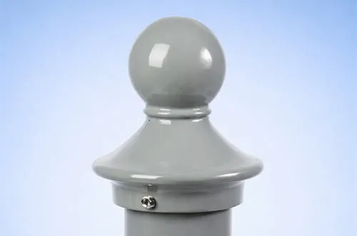 Finial on the Top of Aluminium Post