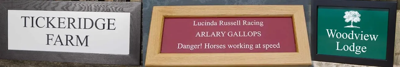 Bespoke Framed Signs