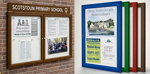 30mm Notice Board / Poster Holder 30mm Outdoor Notice Board