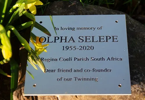 Engraved Brass Plaque