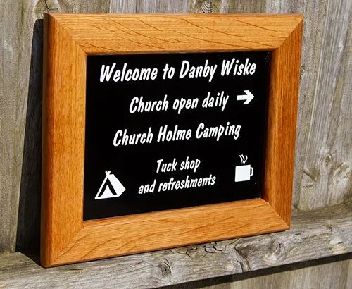 Oak Framed Sign