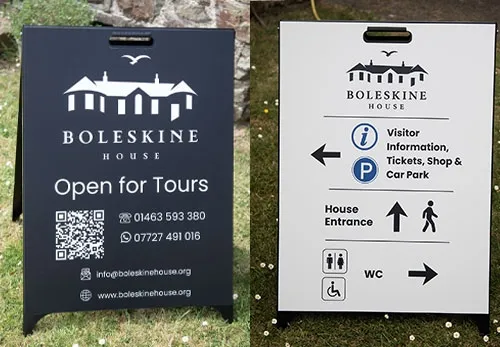 These pavement signs are excellent value. Good Value Pavement Signs