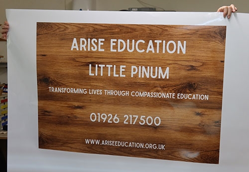 Printed Stickers and Self Adhesive Signs Printed Wood Effect Self Adhesive Vinyl