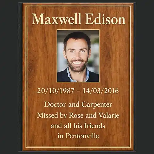 Full Colour Memorial Plaque