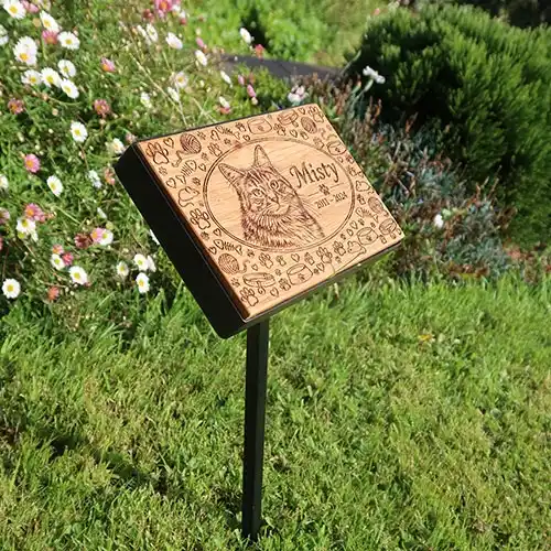 Wooden Cat Memorial