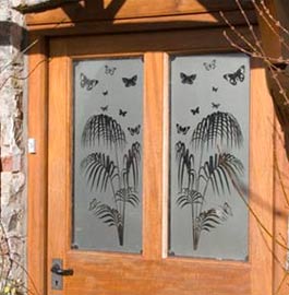 Replace net curtains with window art