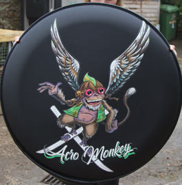 Fantastic looking wheelcover made using customer artwork.