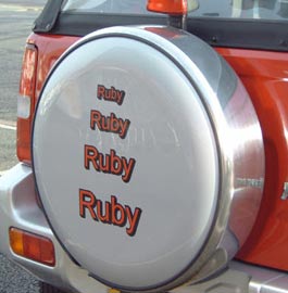 Ruby stainless steel wheelcover
