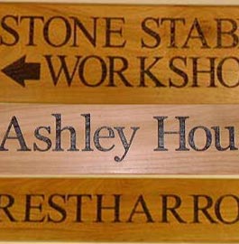 Cherry Wood Name Plate