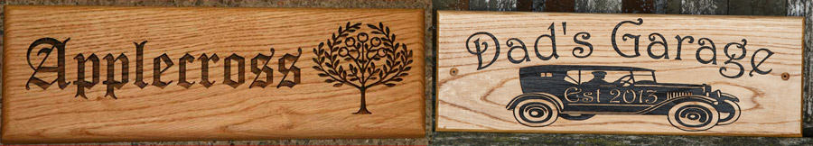 Detailed Wooden Signs