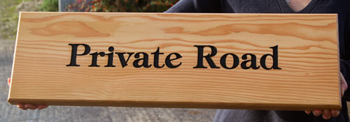 Douglas Fir Wooden Sign