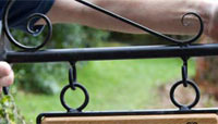 Wrought Iron Brackets are avaiable for hanging signs Wrought Iron Brackets are avaiable for hanging signs