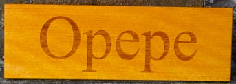 Opepe Wood - Unpainte letters