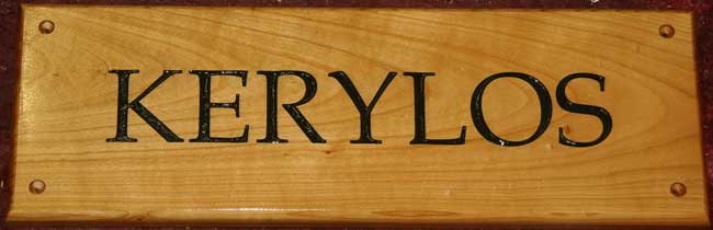 Varnished Cherry Sign