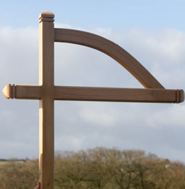 Exmoor post with arm