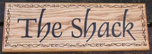 Wooden House Sign made in Oak