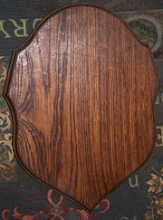 Antique Oak Taxidermy Shield SHI.